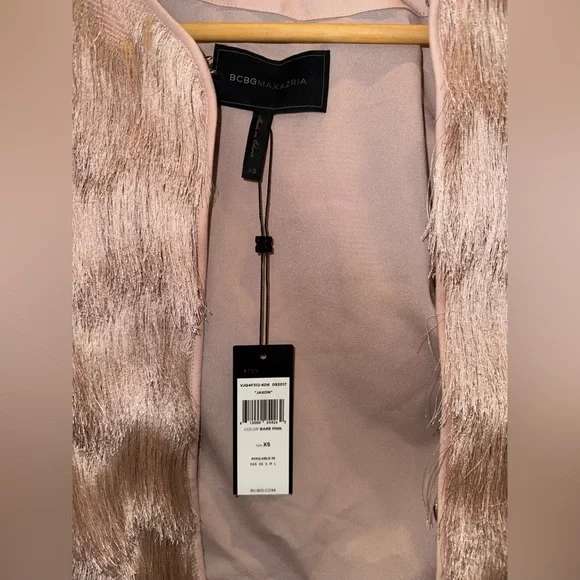 NWT BCBGMAXAZRIA Jaxon Fringe Jacket - Picture 3 of 11